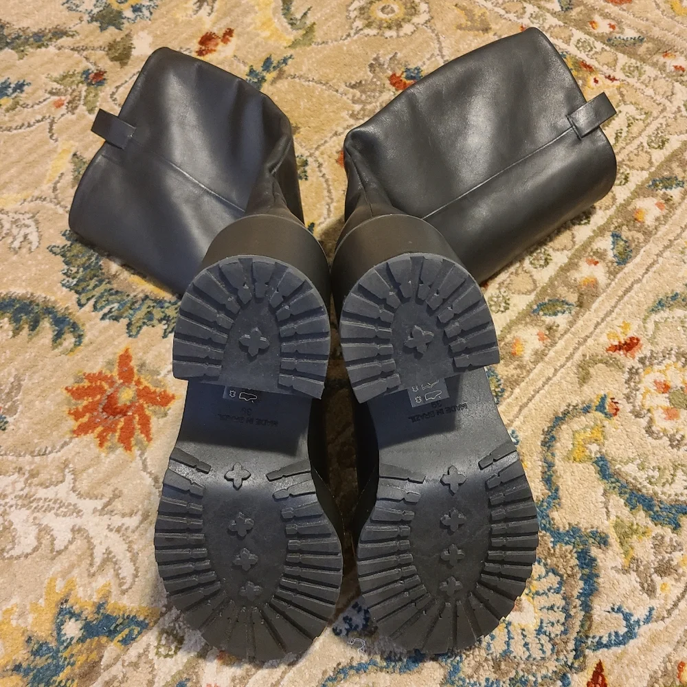 CULT GAIA Hana Block Heel Leather Boots